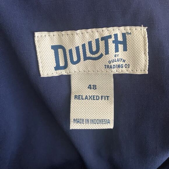 Duluth Trading Mens Size 48 Navy Nylon Cargo Shorts Back Side Elastic Waist - Picture 6 of 8